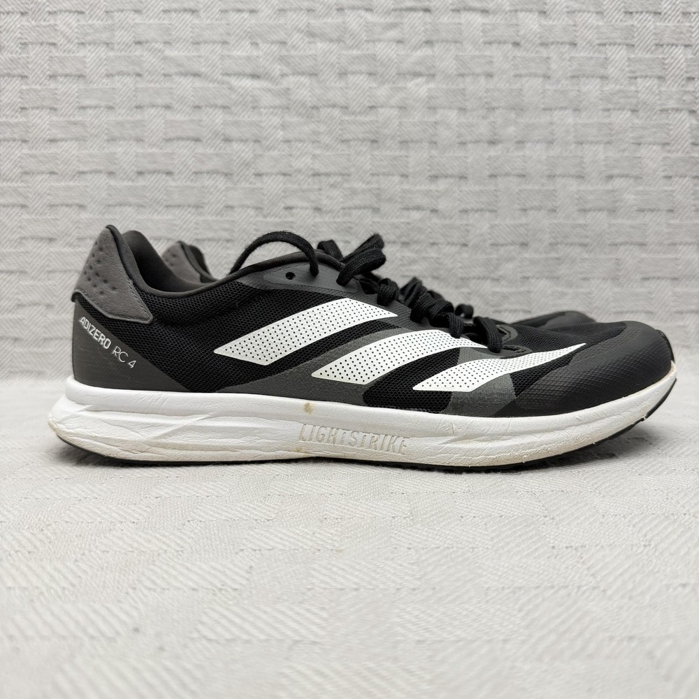 Adidas Adizero RC 4 Shoes Mens Size 9.5 Black Running Lightstrike Cushioned